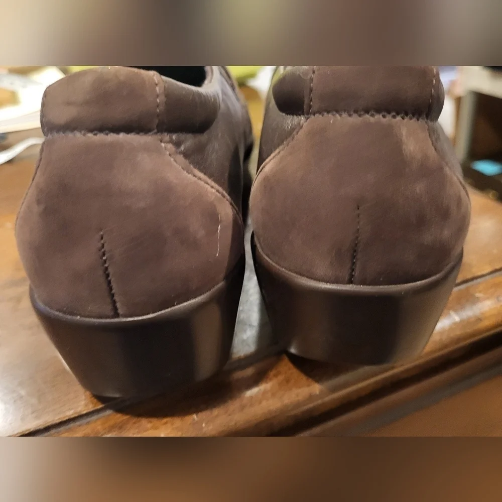 SAS Dream Comfort Loafers Coffee Brown Leather & Suede Size 11